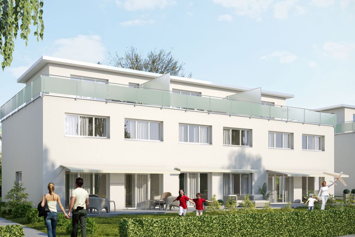BELLA VISTA, Wohlen - Visualisierung Reiehneinfamilienhaus